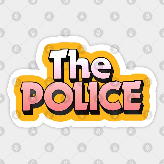 The Police / Retro Styled New Wave Design Sticker by CultOfRomance